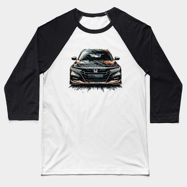 Honda Accord Baseball T-Shirt by Vehicles-Art